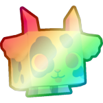 Shiny Rainbow Pastel Goat