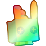 Shiny Rainbow Pastel Sock Bunny