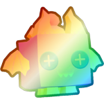 Shiny Rainbow Pastel Sock Dragon