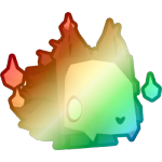 Shiny Rainbow Phantom Wolf