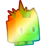 Shiny Rainbow Pineapple Cat