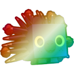 Shiny Rainbow Pinecone Porcupine