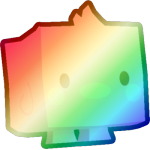 Shiny Rainbow Pink Marshmallow Chick