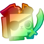 Shiny Rainbow Pirate Panda