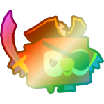Shiny Rainbow Pirate Parrot