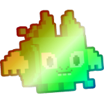 Shiny Rainbow Pixel Dragon