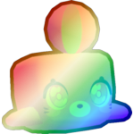 Shiny Rainbow Playful Seal