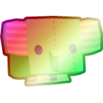 Shiny Rainbow Plushie Elephant