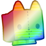 Shiny Rainbow Plushie Fox