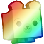 Shiny Rainbow Polar Bear