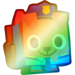 Shiny Rainbow Police Dog