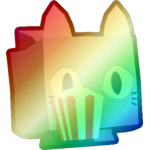 Shiny Rainbow Popcorn Cat