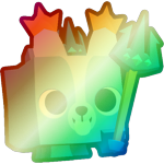 Shiny Rainbow Poseidon Corgi