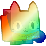 Shiny Rainbow Prison Cat