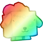 Shiny Rainbow Pristine Poodle