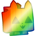 Shiny Rainbow Pumpkin Cat