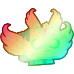 Shiny Rainbow Quartz Fox