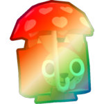 Shiny Rainbow Raining Love Dog