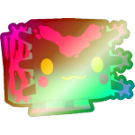Shiny Rainbow Rave Axolotl