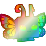 Shiny Rainbow Rave Butterfly