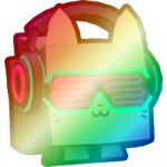 Shiny Rainbow Rave Cat