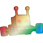 Shiny Rainbow Rave Meebo in a Spaceship
