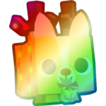 Shiny Rainbow Reindeer Corgi