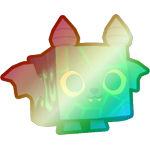 Shiny Rainbow Relic Bat