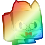 Shiny Rainbow Research Cat