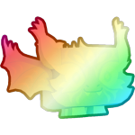 Shiny Rainbow Rift Dragon