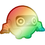 Shiny Rainbow Robot Ball