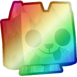 Shiny Rainbow Rock Dog
