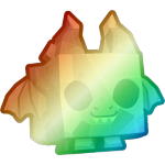 Shiny Rainbow Rock Dragon