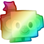Shiny Rainbow Rock Monkey