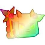 Shiny Rainbow Rose Pooka
