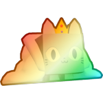 Shiny Rainbow Royal Cloud Cat