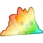 Shiny Rainbow Royal Cloud Corgi