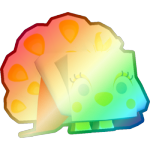 Shiny Rainbow Royal Peacock