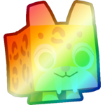 Shiny Rainbow Sabretooth Tiger