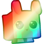 Shiny Rainbow Sad Bunny