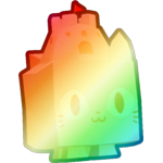 Shiny Rainbow Sandcastle Cat