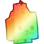 Shiny Rainbow Sandcastle Dog