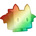 Shiny Rainbow Scary Cat