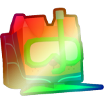 Shiny Rainbow Scuba Dog