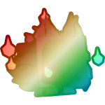 Shiny Rainbow Shadow Wolf