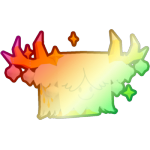 Shiny Rainbow Silver Bison