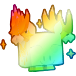 Shiny Rainbow Silver Moose