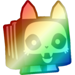 Shiny Rainbow Skeleton Cat