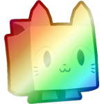 Shiny Rainbow Snow Cat