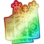 Shiny Rainbow Snowflake Lattice Tiger